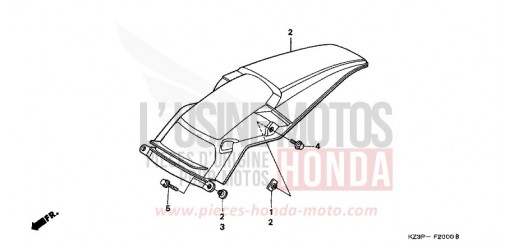 REAR FENDER CR250RW de 1998